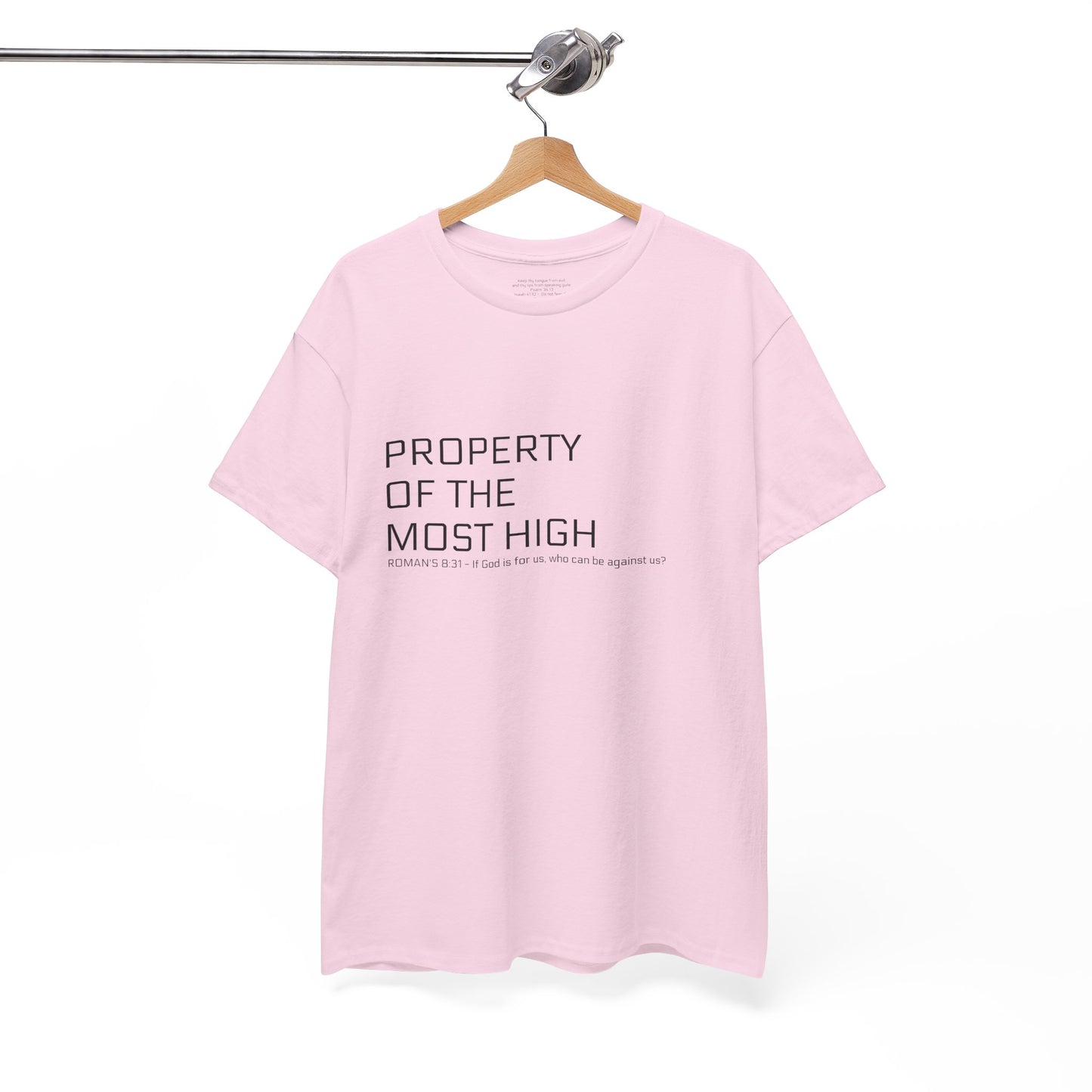 Unisex Heavy Cotton Tee - 'Property of the Most High' T-Shirt, Casual Wear, Everyday Essential
