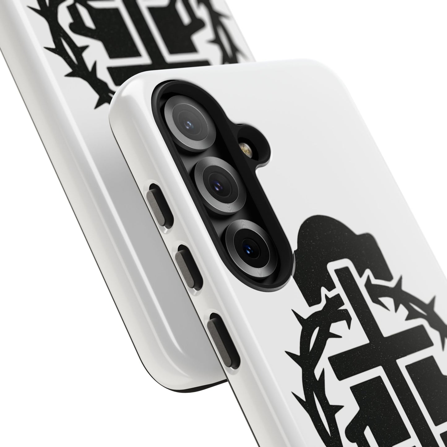 Tough Phone Case with Throne & Thorns YHWH Design, Inspirational Gift, Bible Verse Accessory, Christian Phone Cover, Durable Protection