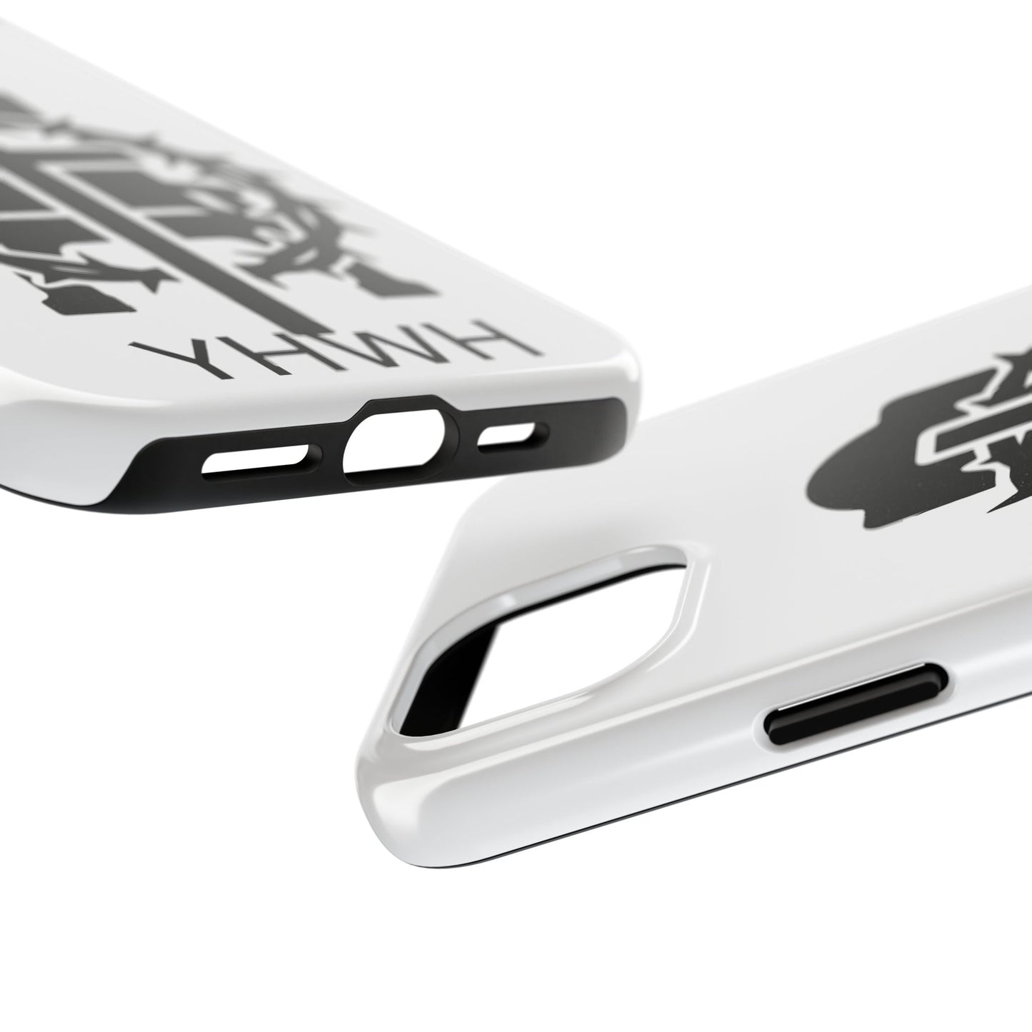 Tough Phone Case with Throne & Thorns YHWH Design, Inspirational Gift, Bible Verse Accessory, Christian Phone Cover, Durable Protection