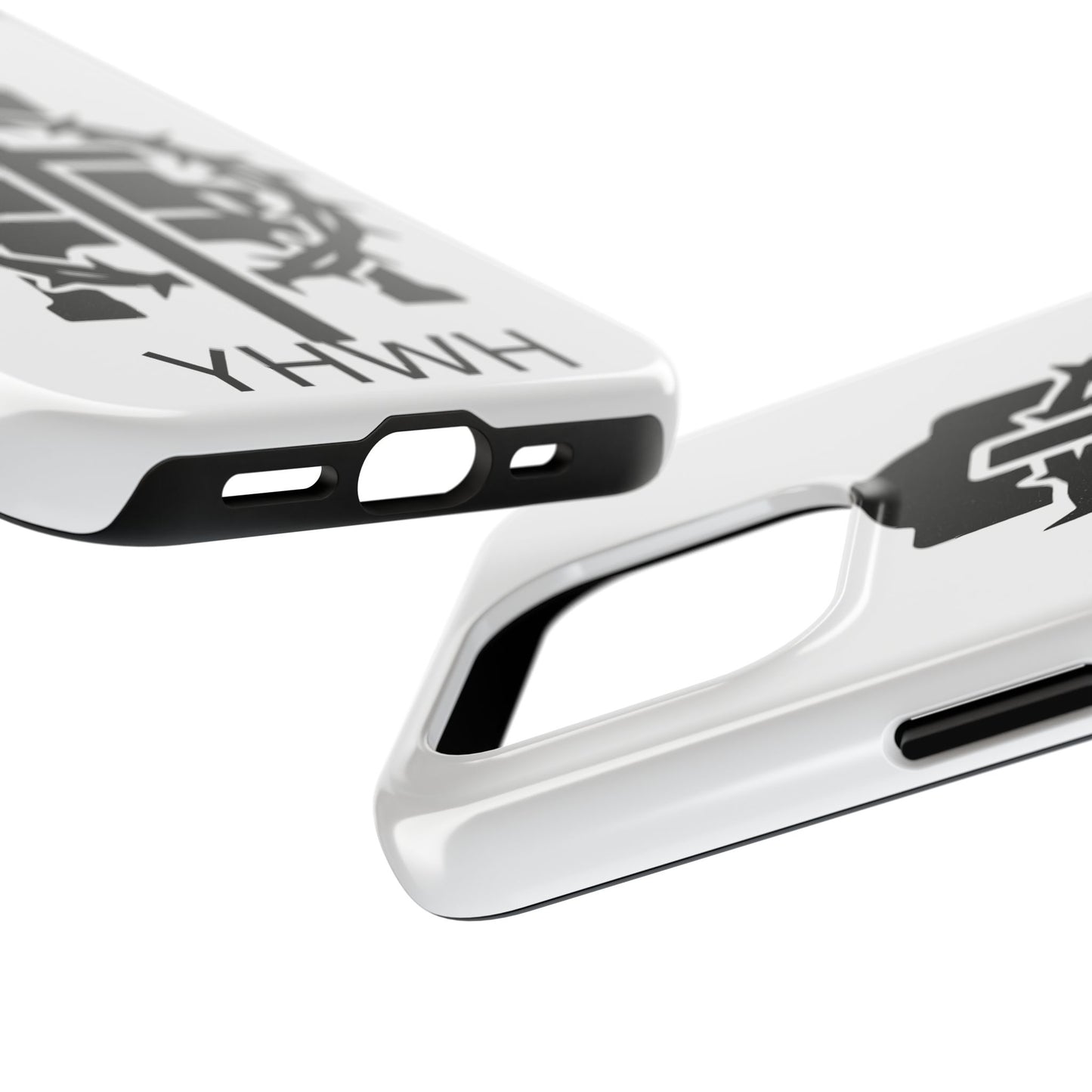 Tough Phone Case with Throne & Thorns YHWH Design, Inspirational Gift, Bible Verse Accessory, Christian Phone Cover, Durable Protection