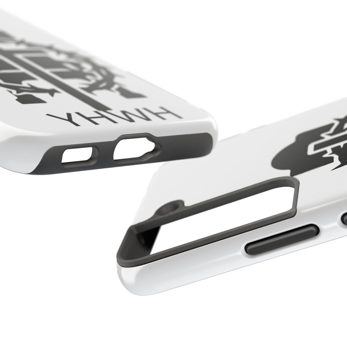 Tough Phone Case with Throne & Thorns YHWH Design, Inspirational Gift, Bible Verse Accessory, Christian Phone Cover, Durable Protection