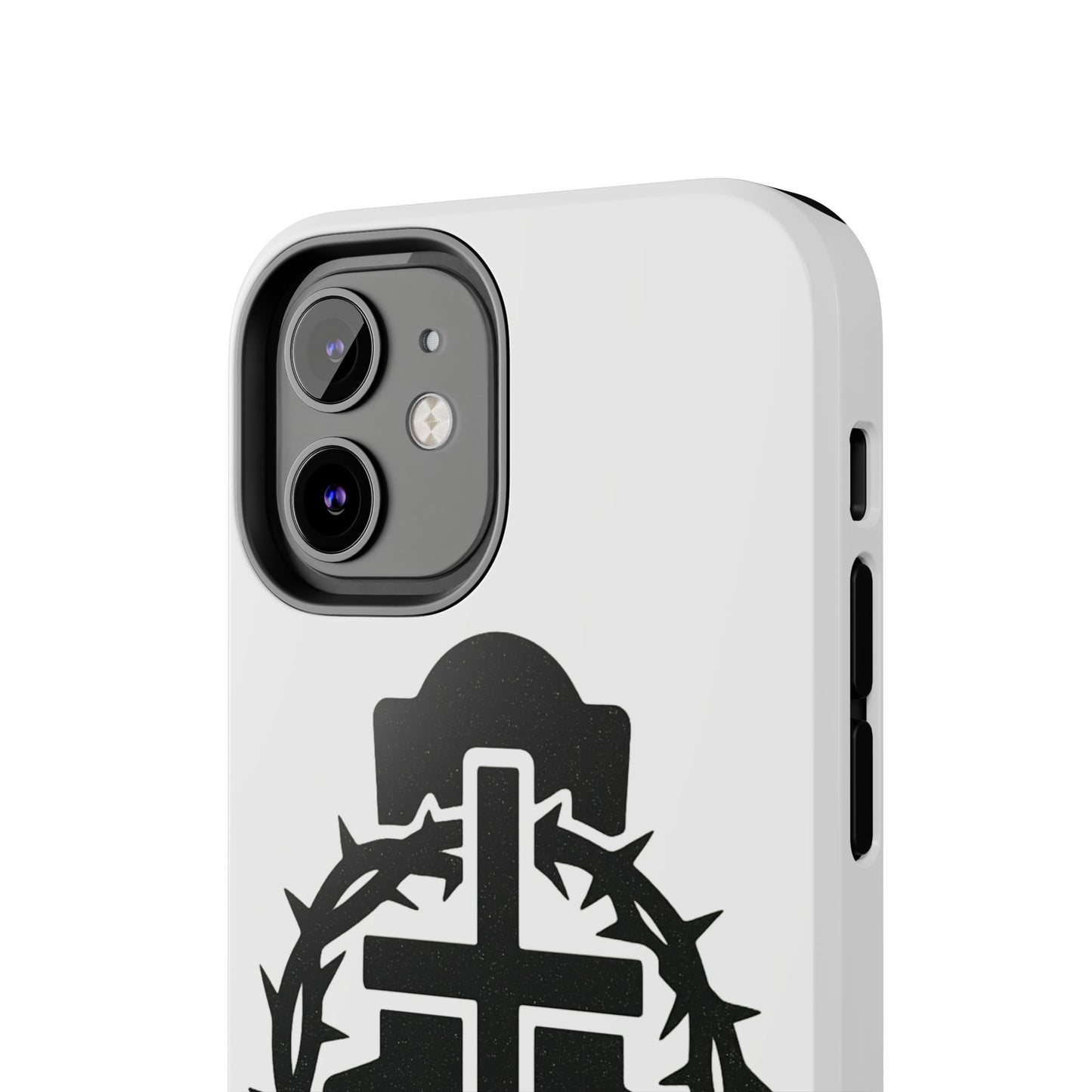 Tough Phone Case with Throne & Thorns YHWH Design, Inspirational Gift, Bible Verse Accessory, Christian Phone Cover, Durable Protection