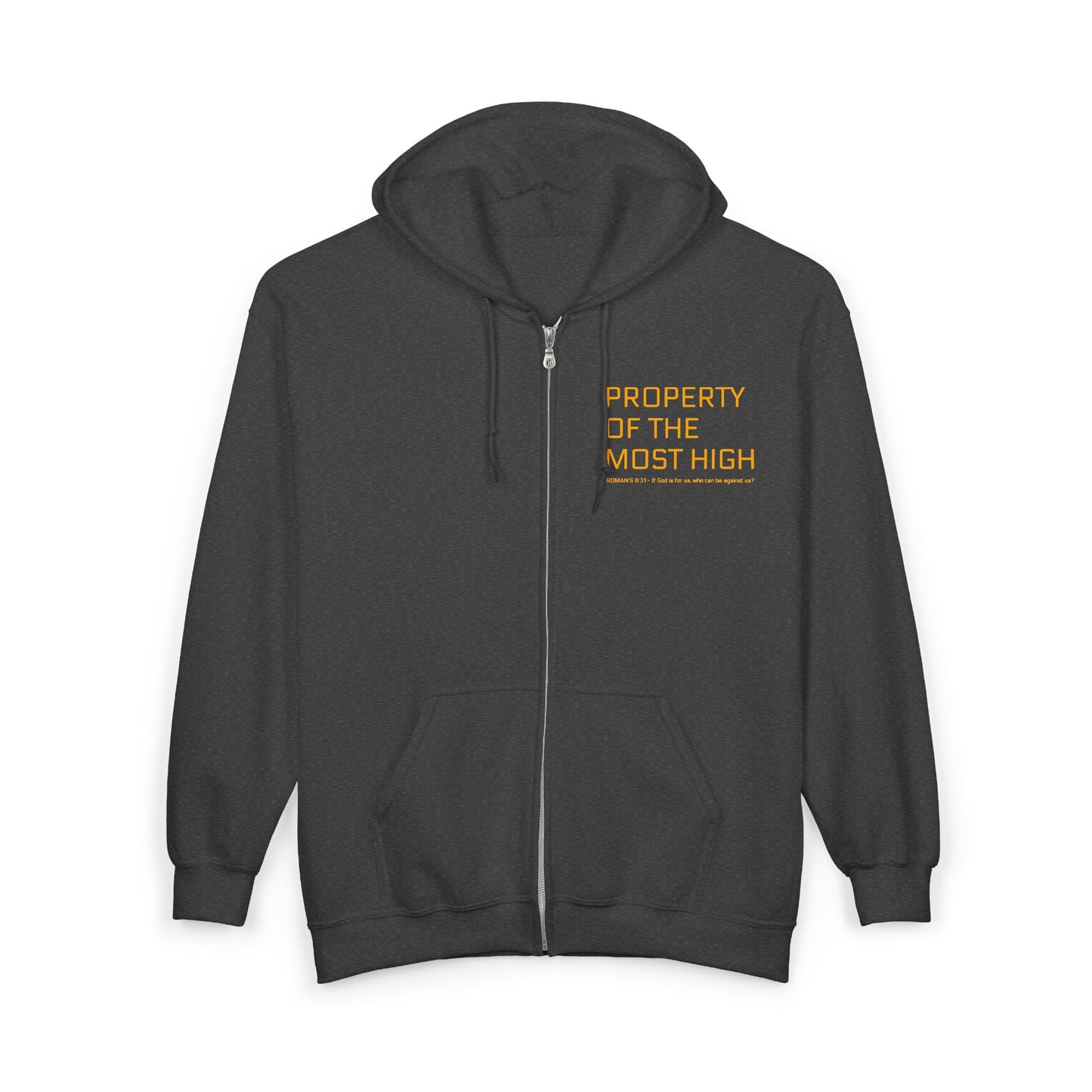 Property of the Most High Hooded Sweatshirt | Unisex Zip Hoodie for Everyday Wear, Casual Comfort, Gift for Spiritual Seekers, [...]