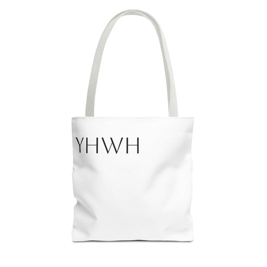 YHWH Symbol Tote Bag, Stylish Shopping Tote, Everyday Carry Bag, Spiritual Gift, Reusable Canvas Bag