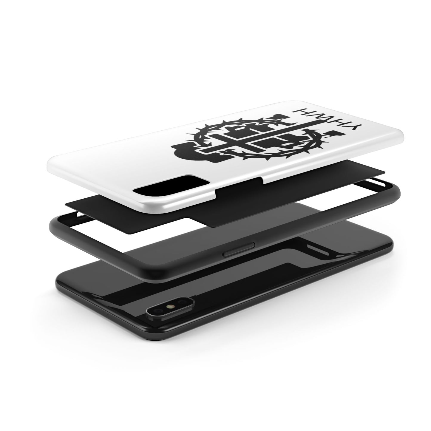 Tough Phone Case with Throne & Thorns YHWH Design, Inspirational Gift, Bible Verse Accessory, Christian Phone Cover, Durable Protection