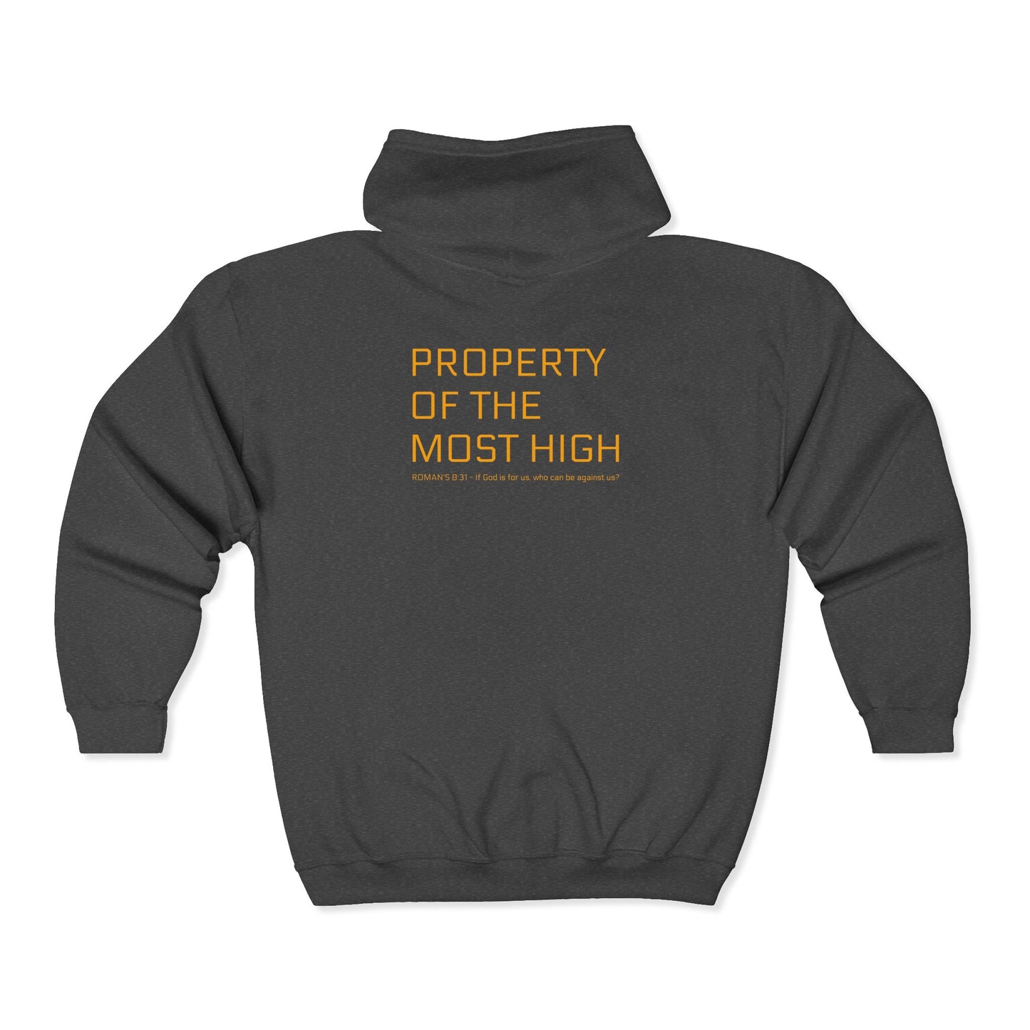 Property of the Most High Hooded Sweatshirt | Unisex Zip Hoodie for Everyday Wear, Casual Comfort, Gift for Spiritual Seekers, [...]
