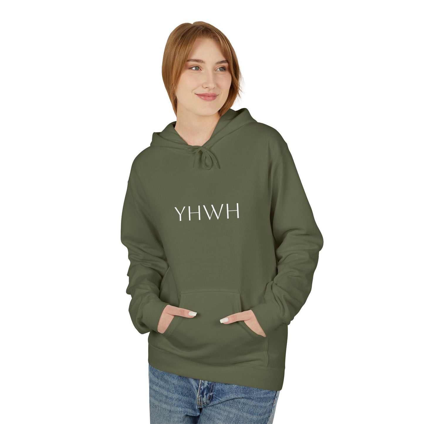 YHWH | Angel Slaying Demons Fleece Hoodie | Unisex Sweatshirt