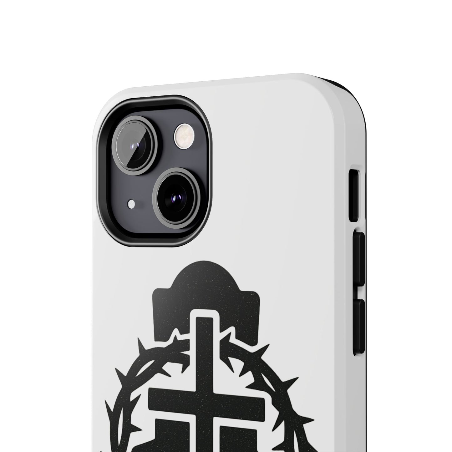 Tough Phone Case with Throne & Thorns YHWH Design, Inspirational Gift, Bible Verse Accessory, Christian Phone Cover, Durable Protection