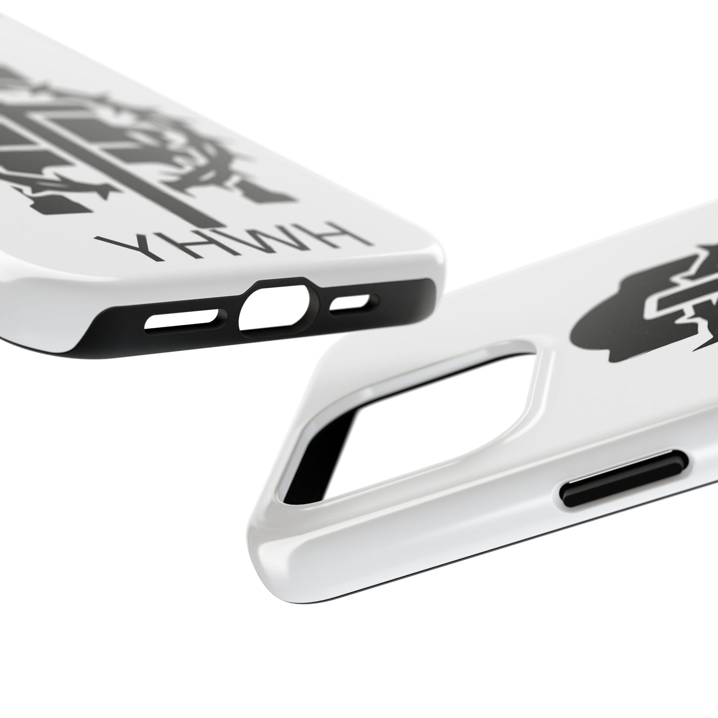 Tough Phone Case with Throne & Thorns YHWH Design, Inspirational Gift, Bible Verse Accessory, Christian Phone Cover, Durable Protection