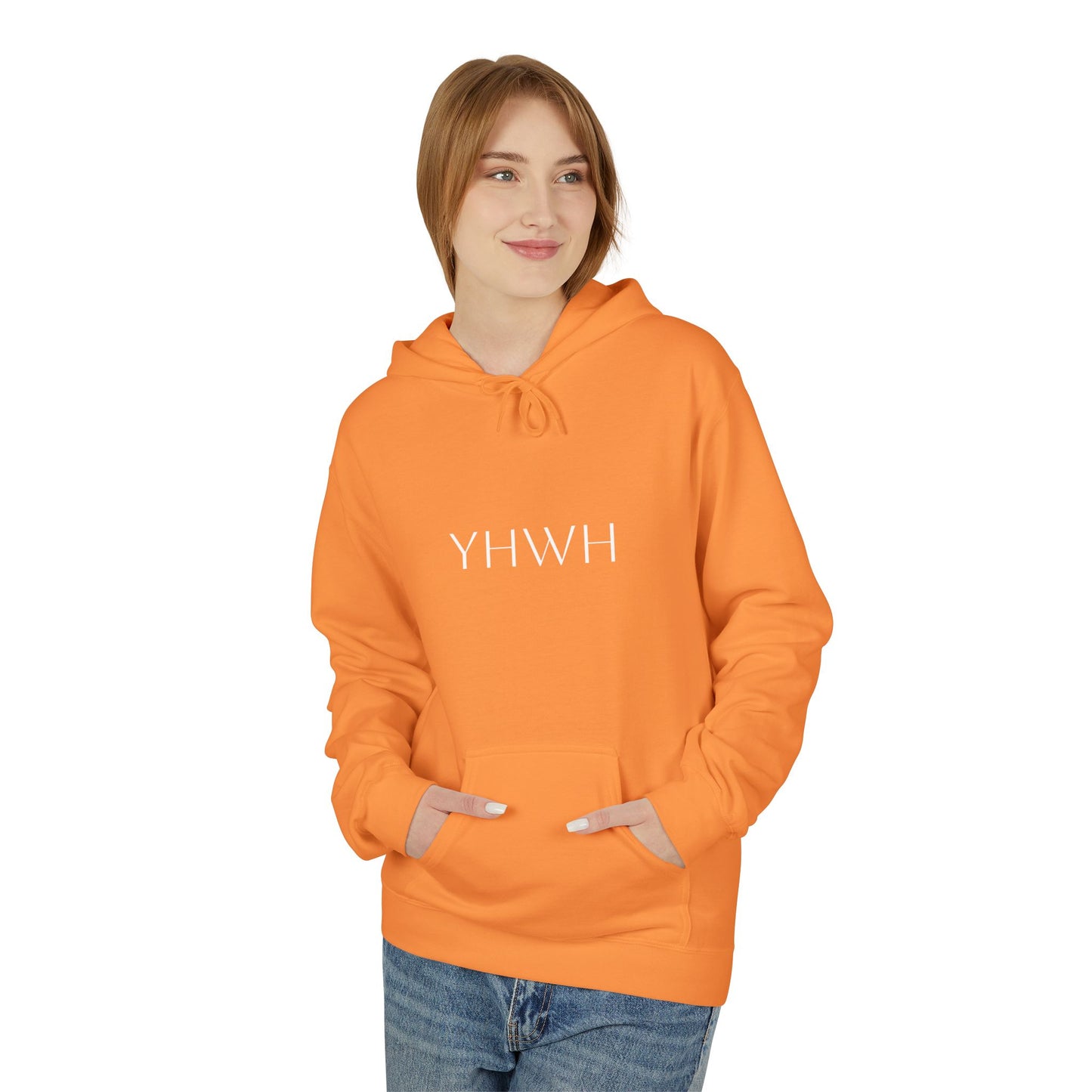 YHWH | Angel Slaying Demons Fleece Hoodie | Unisex Sweatshirt