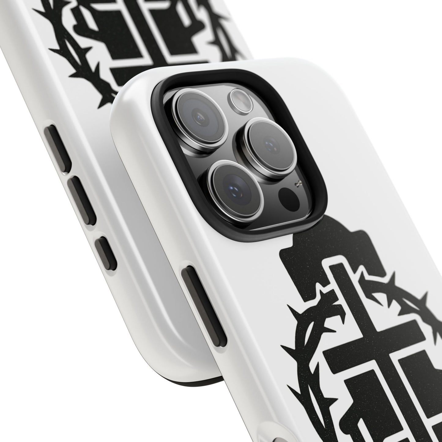 Tough Phone Case with Throne & Thorns YHWH Design, Inspirational Gift, Bible Verse Accessory, Christian Phone Cover, Durable Protection