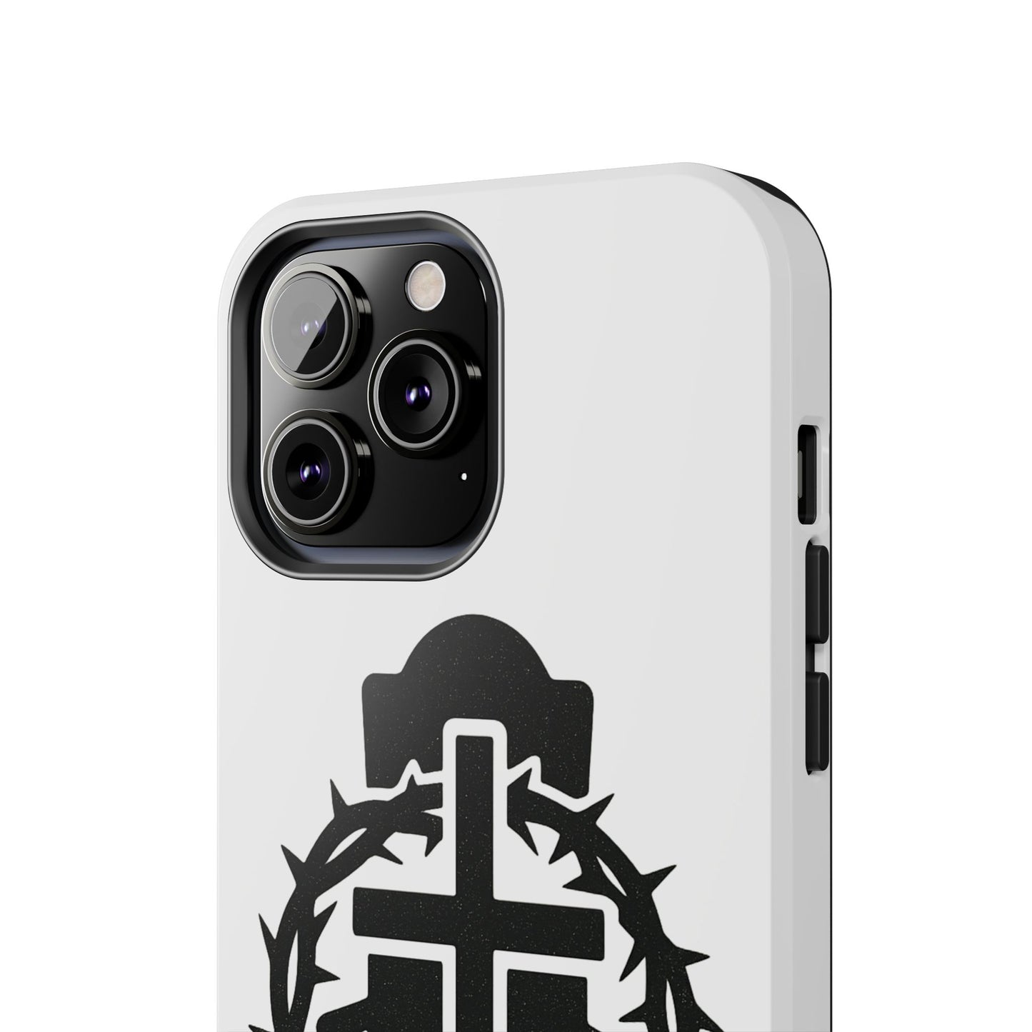 Tough Phone Case with Throne & Thorns YHWH Design, Inspirational Gift, Bible Verse Accessory, Christian Phone Cover, Durable Protection