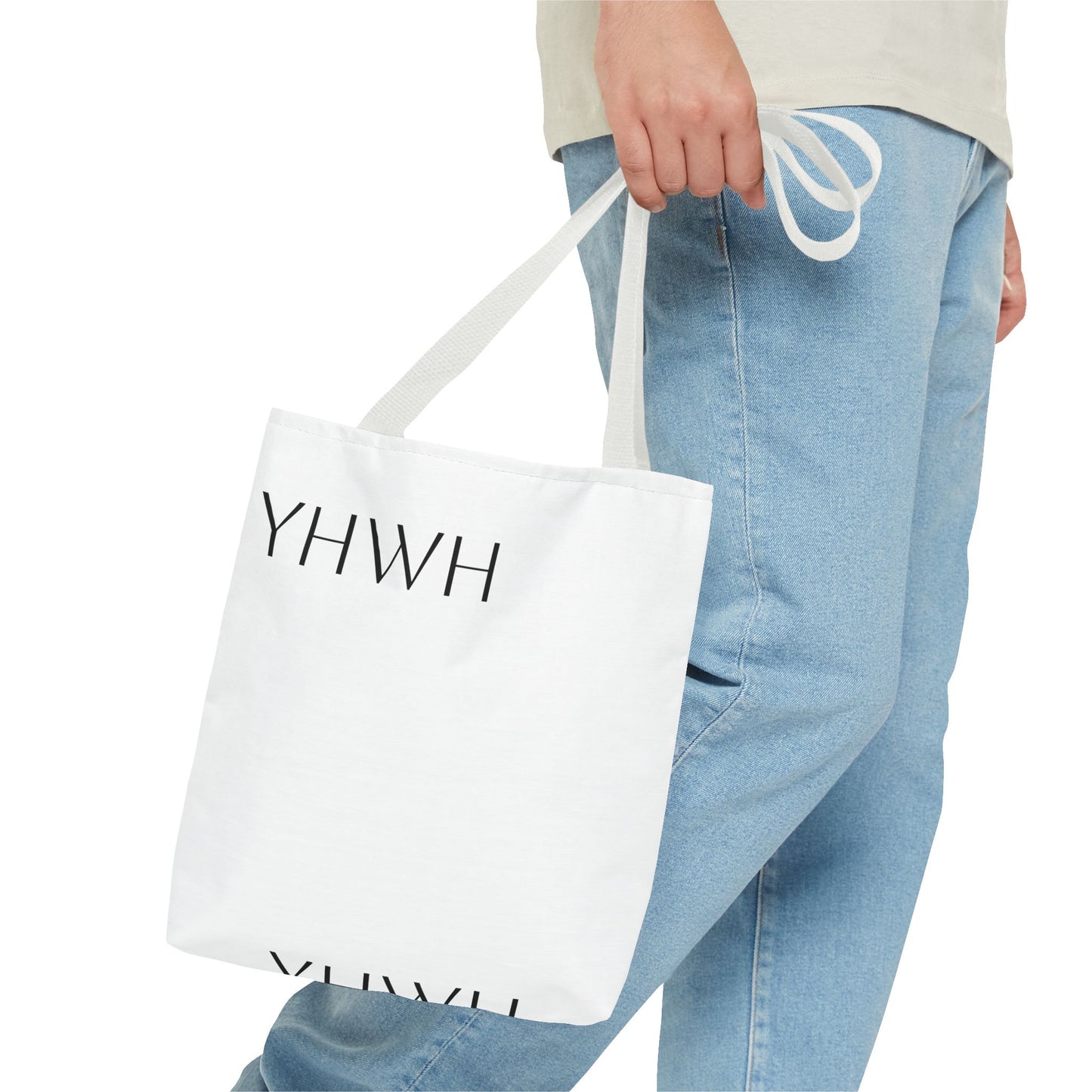 YHWH Symbol Tote Bag, Stylish Shopping Tote, Everyday Carry Bag, Spiritual Gift, Reusable Canvas Bag
