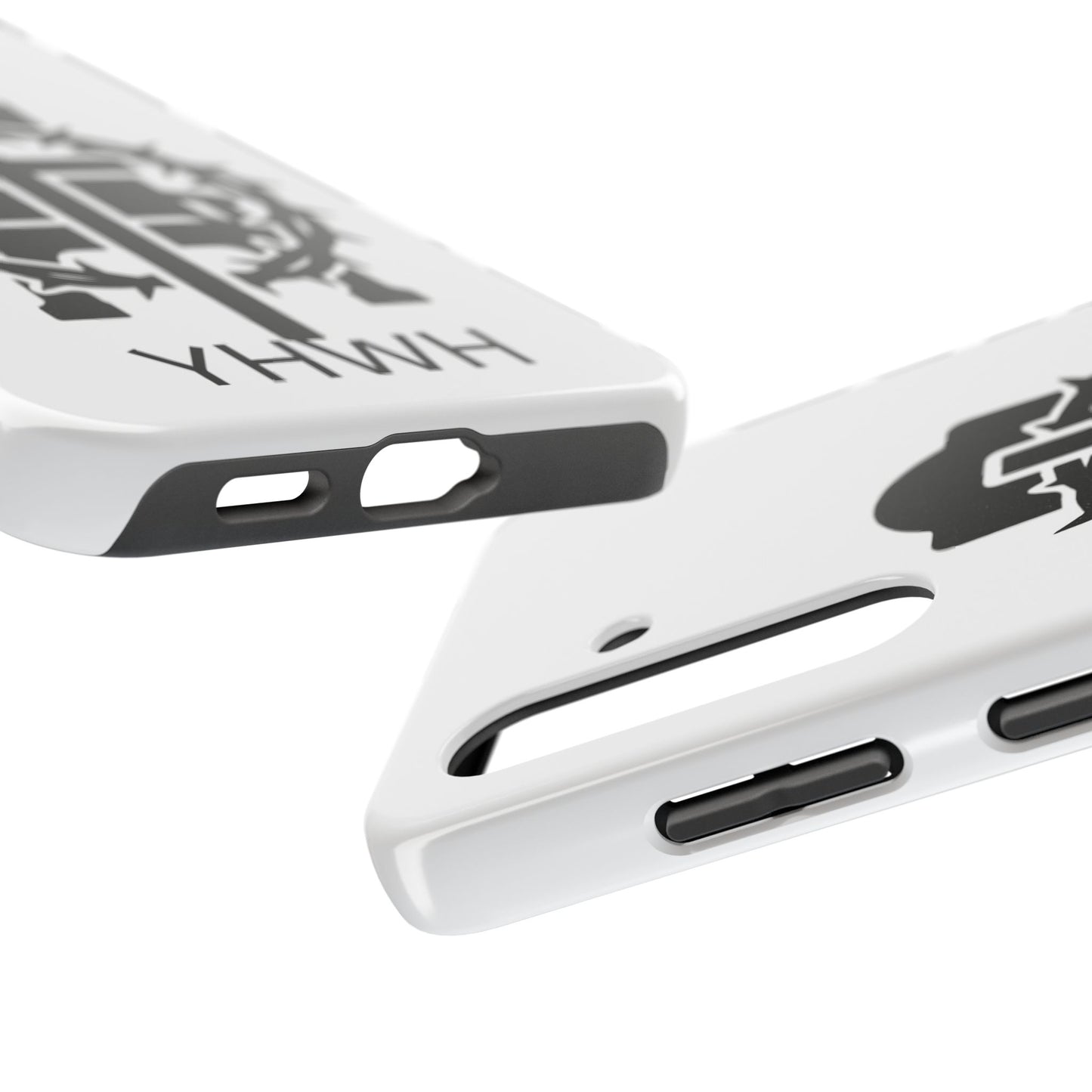 Tough Phone Case with Throne & Thorns YHWH Design, Inspirational Gift, Bible Verse Accessory, Christian Phone Cover, Durable Protection