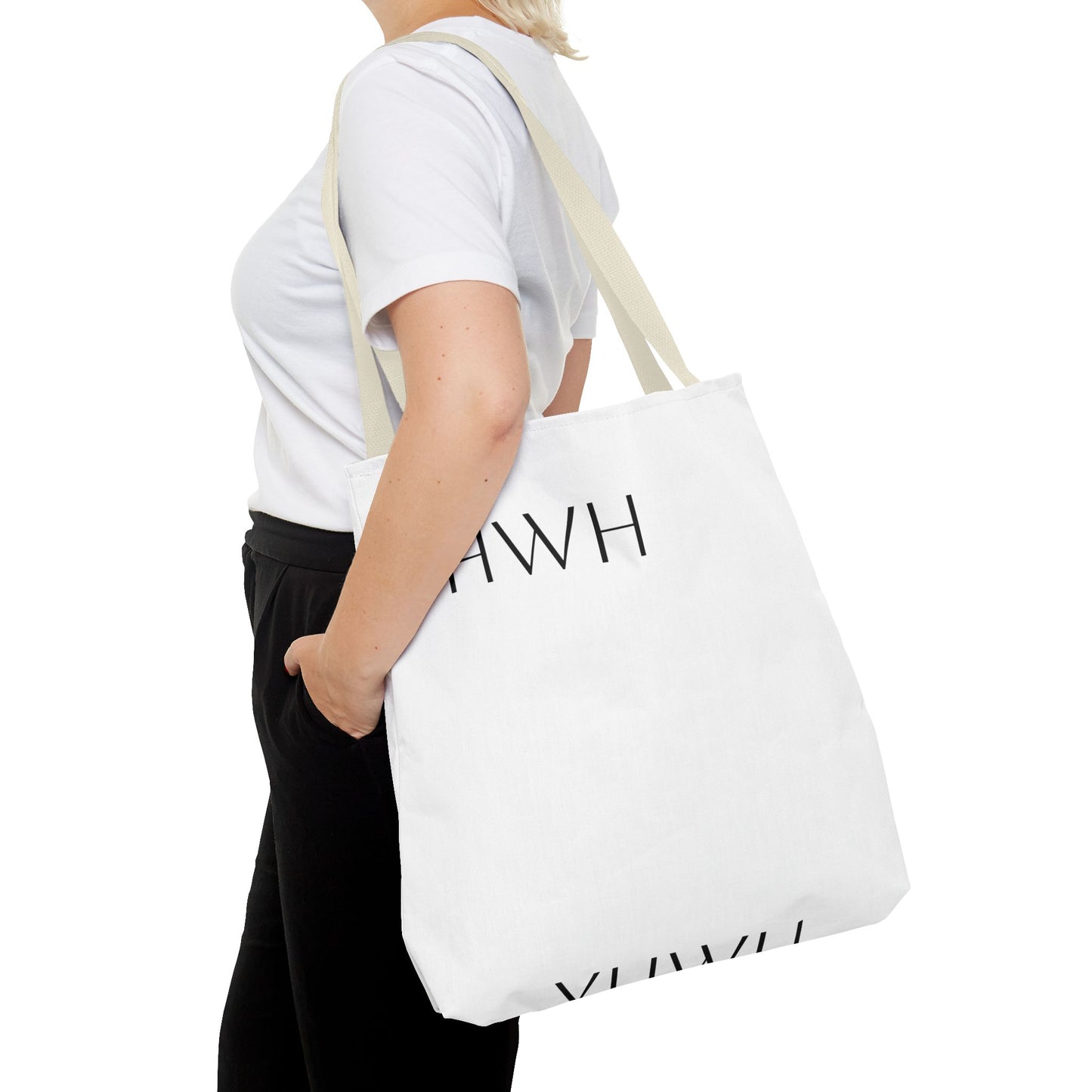 YHWH Symbol Tote Bag, Stylish Shopping Tote, Everyday Carry Bag, Spiritual Gift, Reusable Canvas Bag