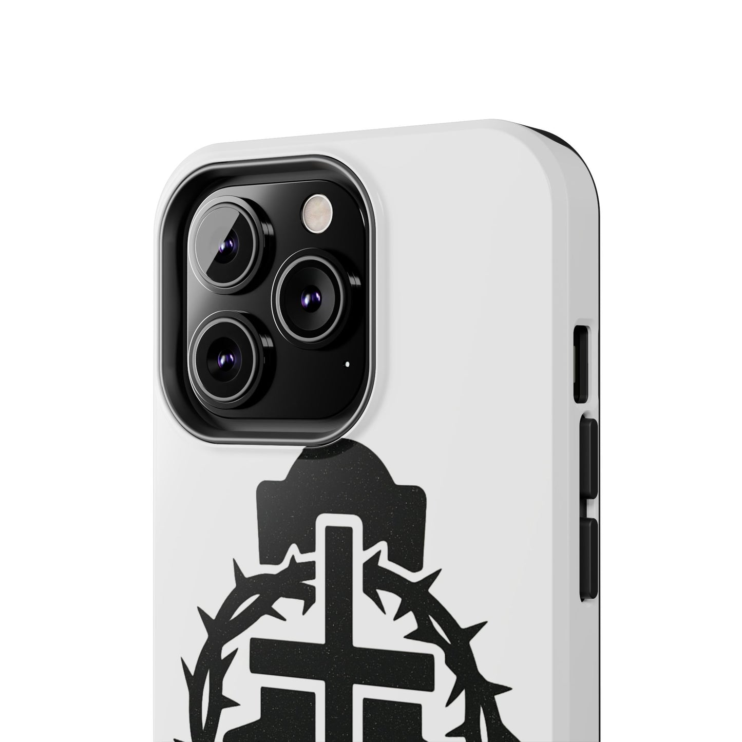 Tough Phone Case with Throne & Thorns YHWH Design, Inspirational Gift, Bible Verse Accessory, Christian Phone Cover, Durable Protection