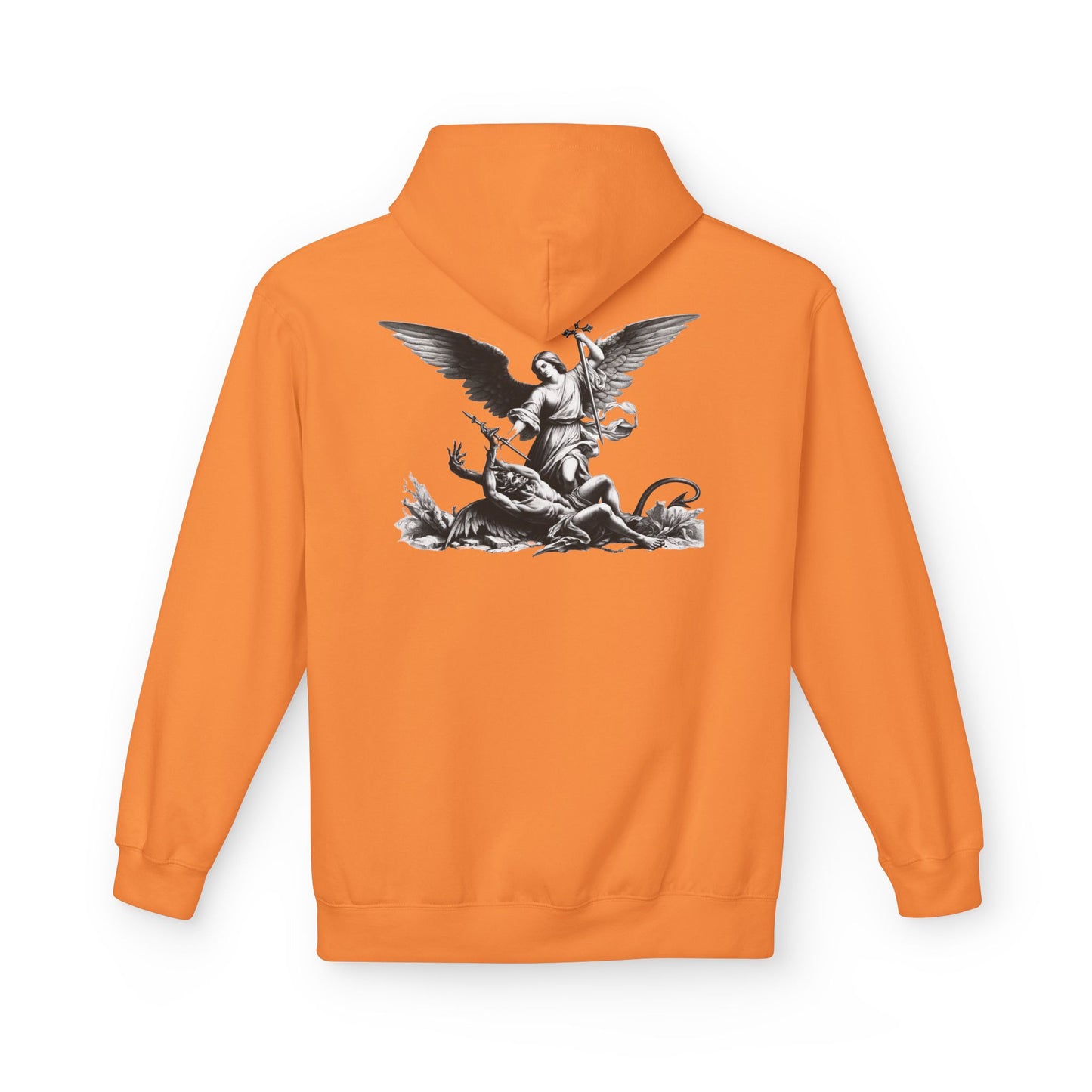 YHWH | Angel Slaying Demons Fleece Hoodie | Unisex Sweatshirt