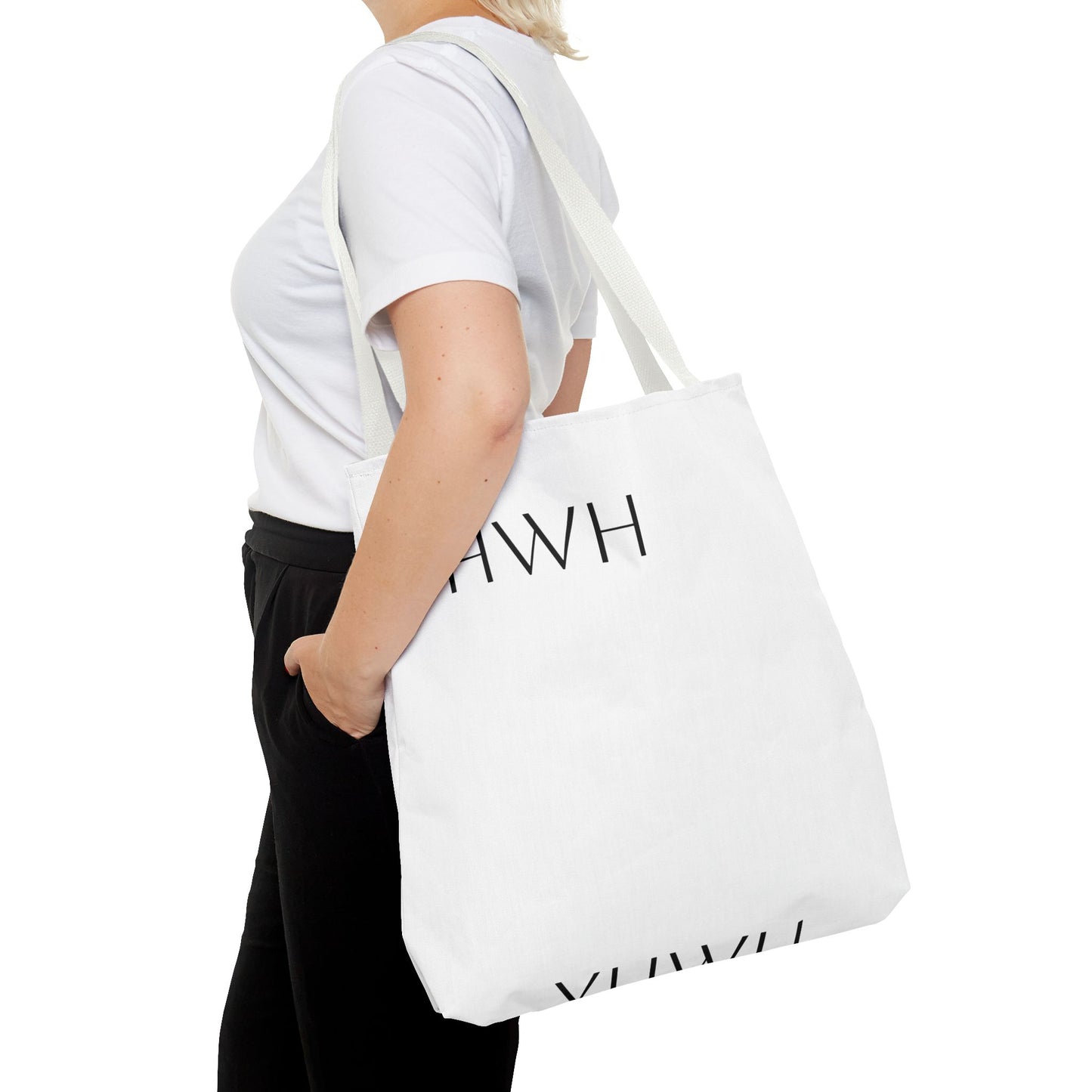 YHWH Symbol Tote Bag, Stylish Shopping Tote, Everyday Carry Bag, Spiritual Gift, Reusable Canvas Bag