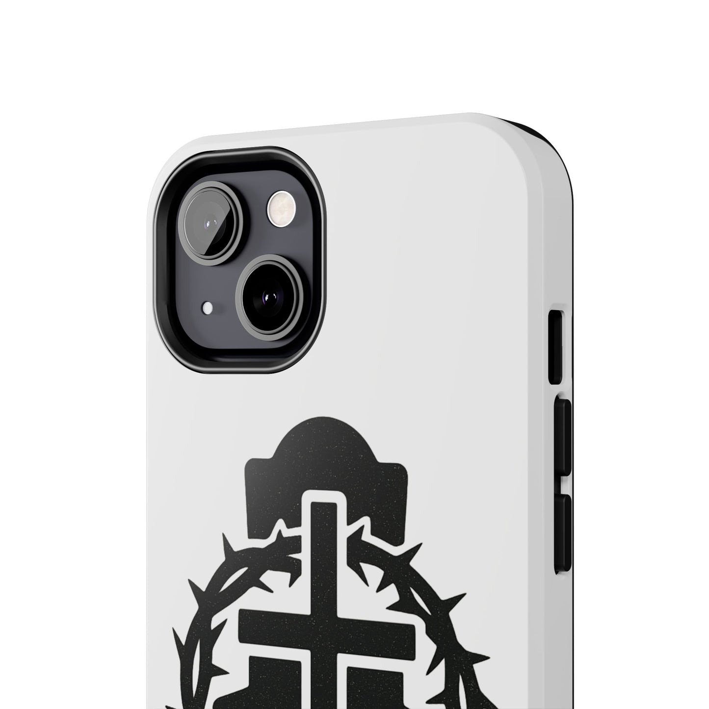 Tough Phone Case with Throne & Thorns YHWH Design, Inspirational Gift, Bible Verse Accessory, Christian Phone Cover, Durable Protection
