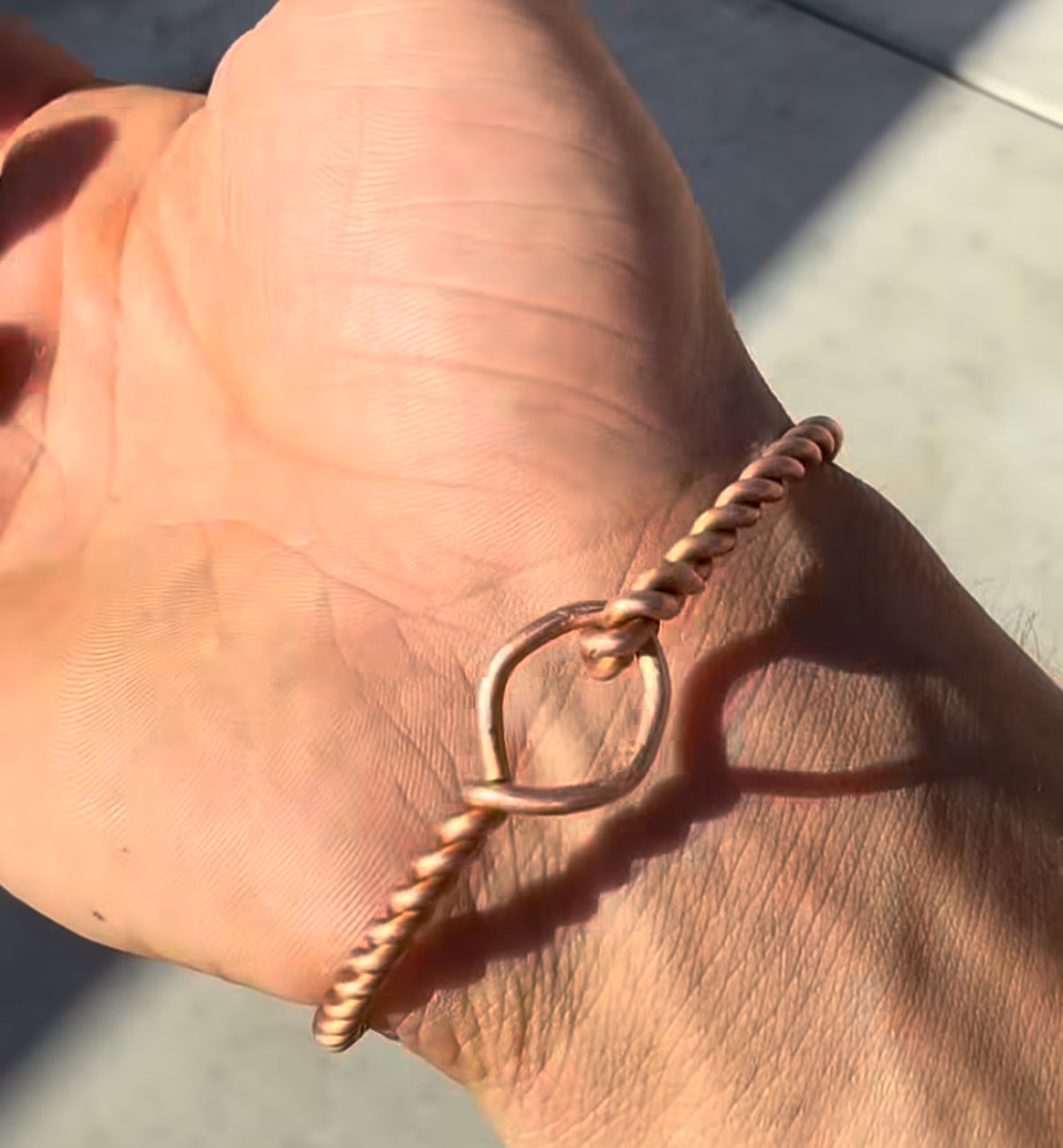 Handmade Copper Bracelet from Sparky (Simple)