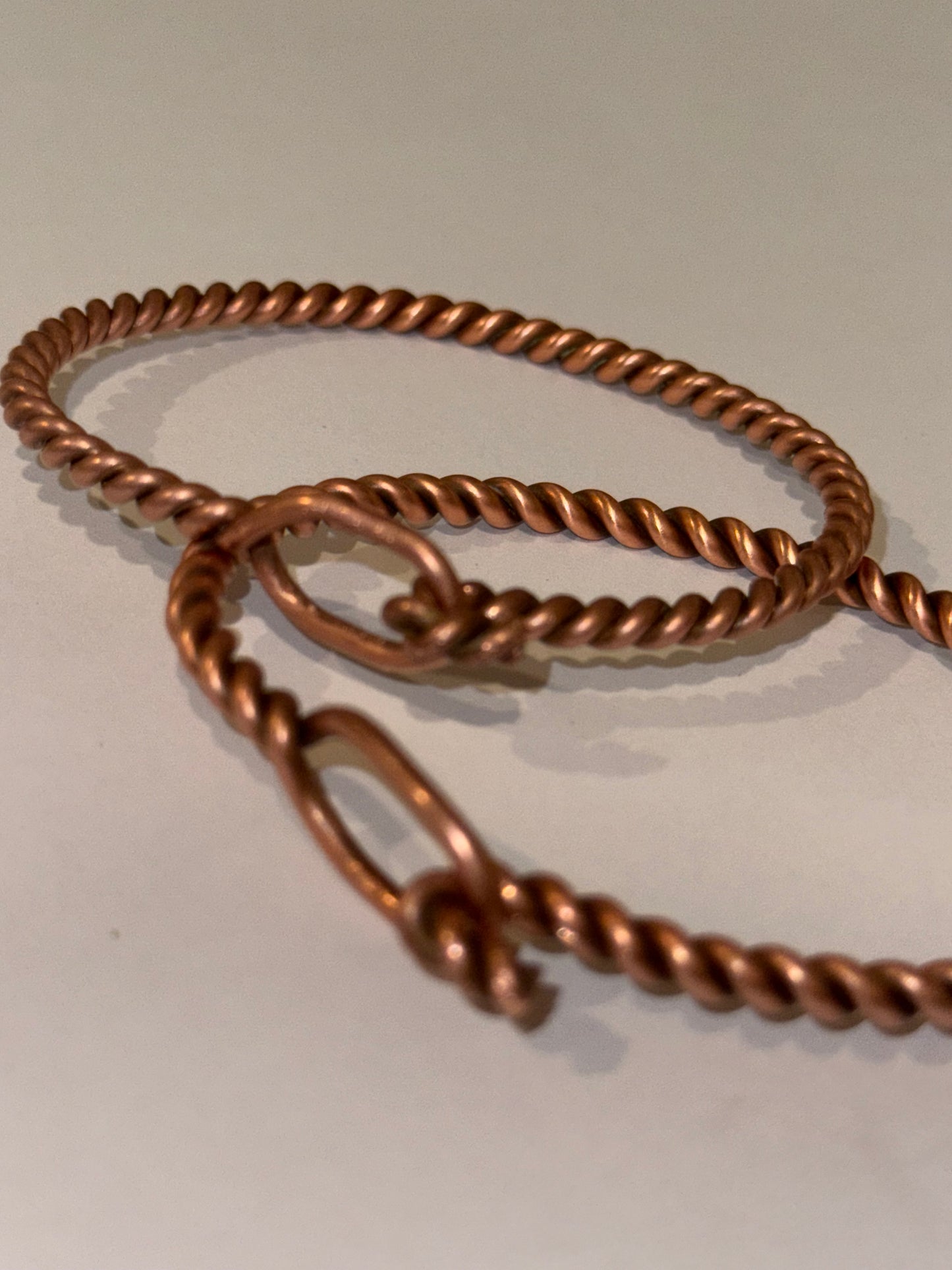 45 Degree Twist - Handmade Copper Bracelet from Sparky (Simple)