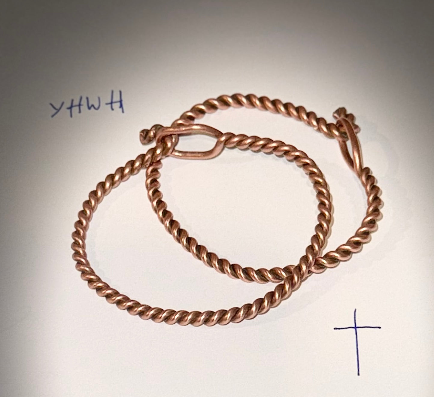 45 Degree Twist - Handmade Copper Bracelet from Sparky (Simple)